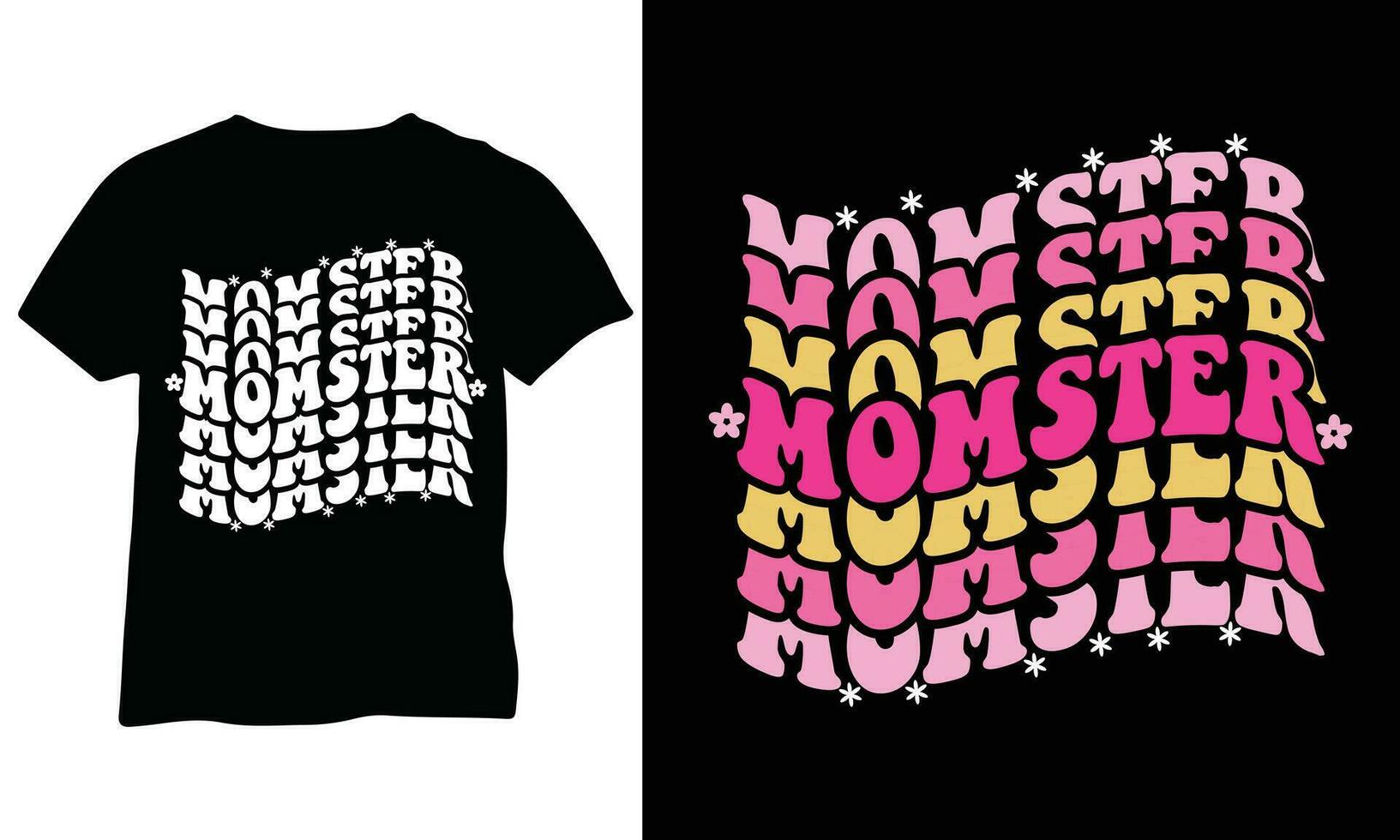 Momster eps Retro mom shirt Cut File mom eps vector design