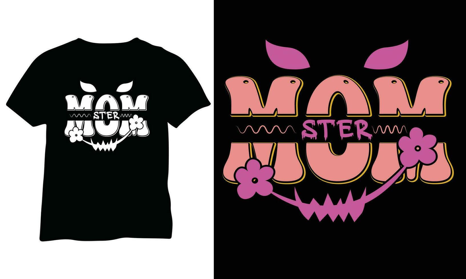 Momster Eps Halloween Shirt eps Momster Halloween Mom eps vector design