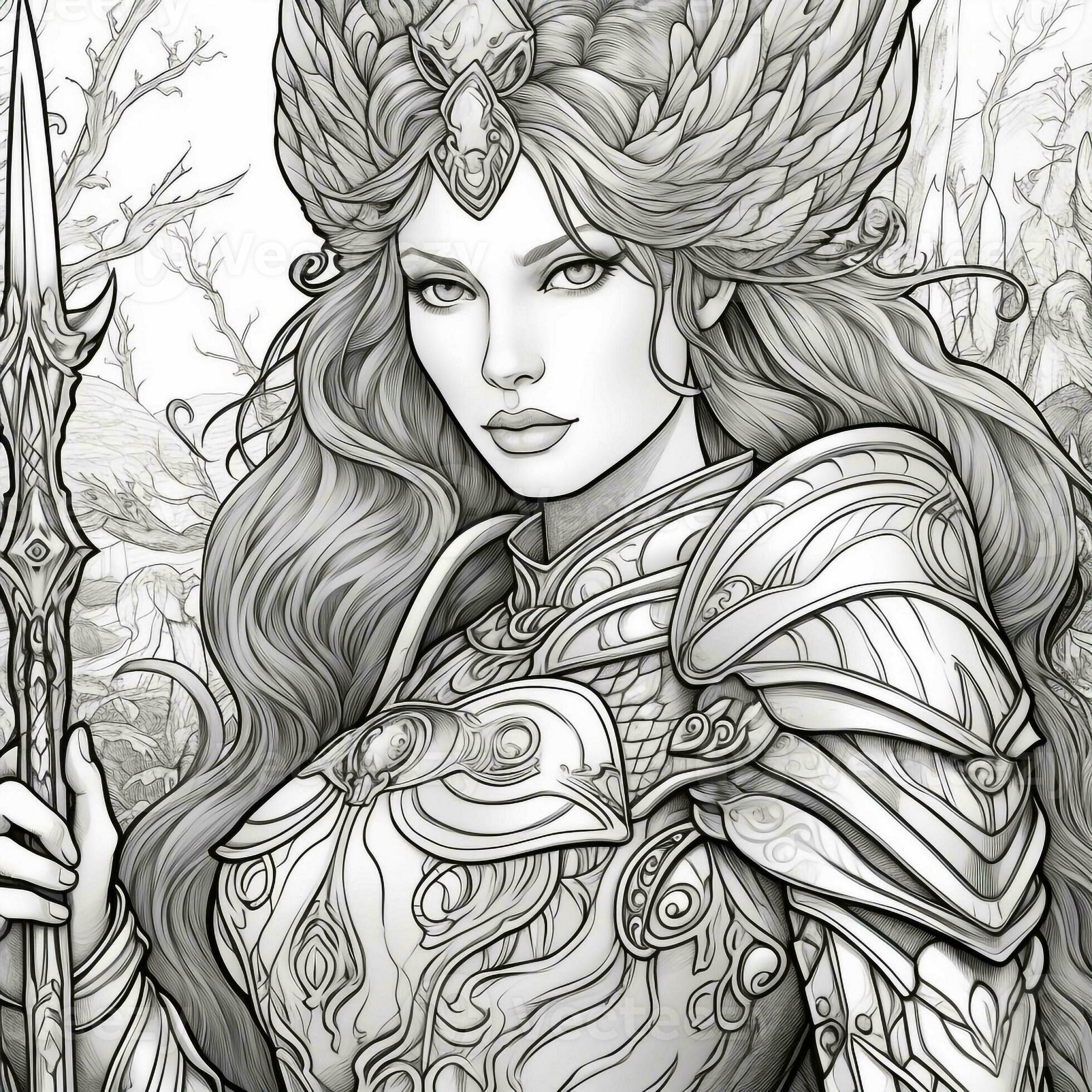 Adult Fantasy Coloring Pages Images – Browse 14,629 Stock Photos, Vectors,  and Video