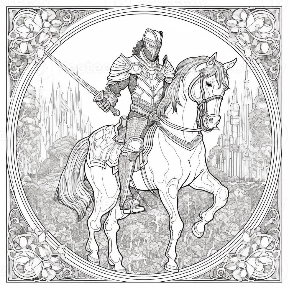 Fantasy Coloring Pages For Adults photo