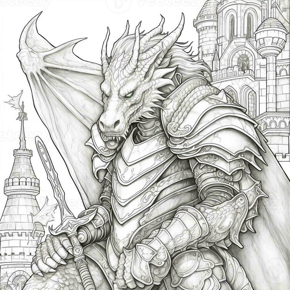 Fantasy Coloring Pages For Adults photo