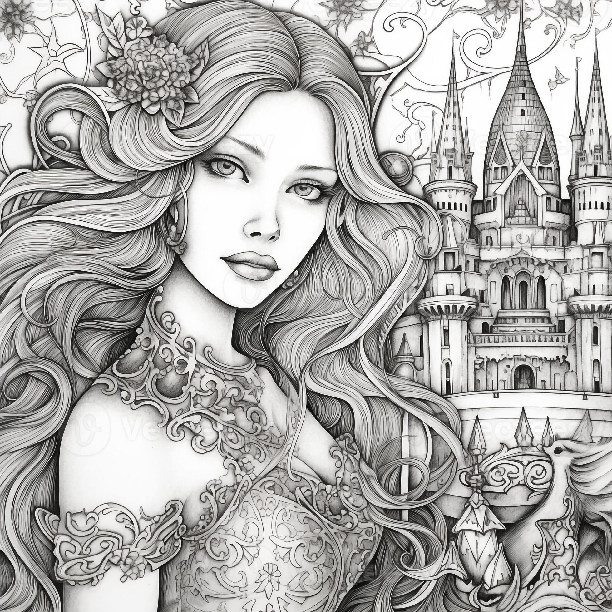 Free Printable Fantasy Coloring - Fantasy Coloring Pages For Adults Photo