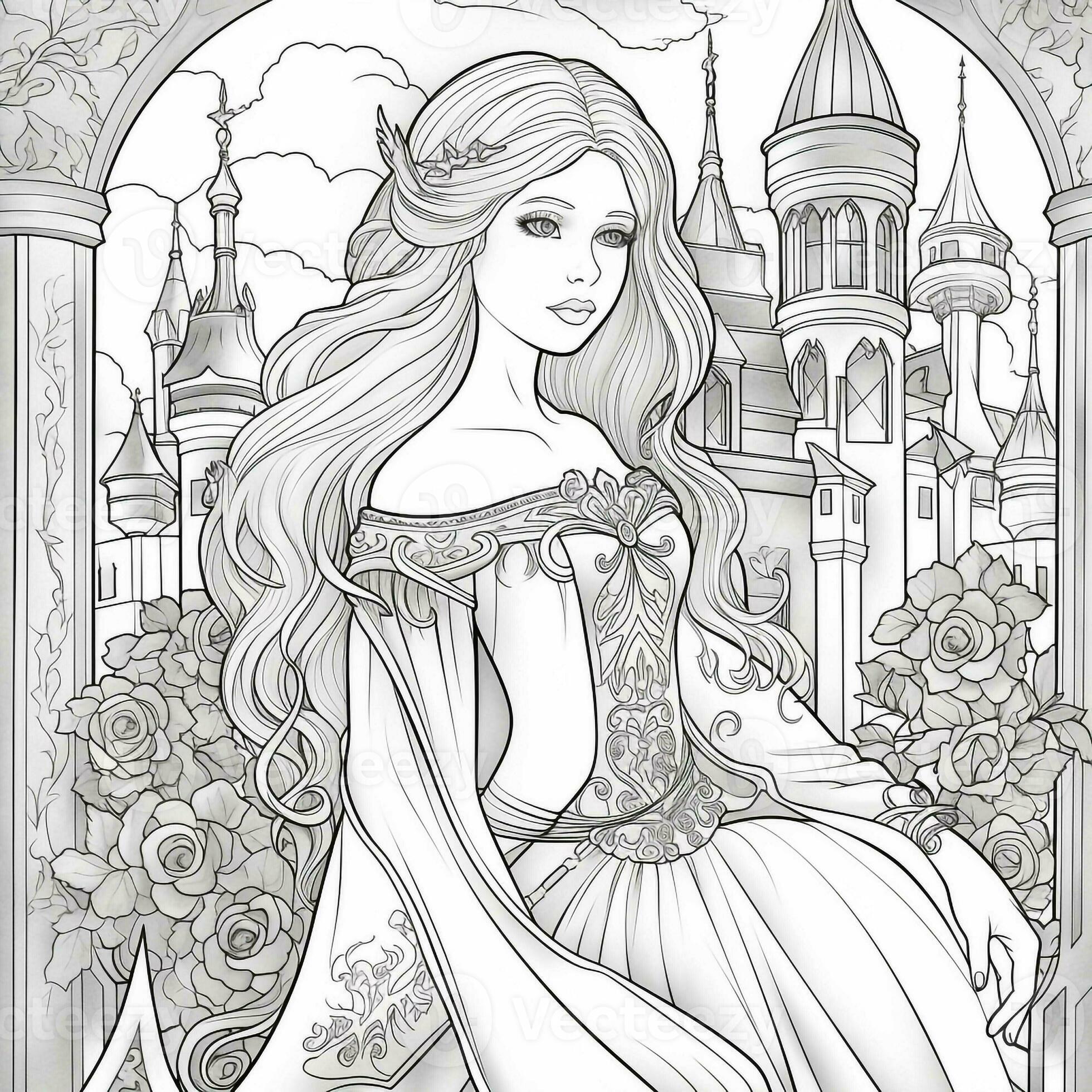 Adult Fantasy Coloring Pages Images – Browse 14,821 Stock Photos