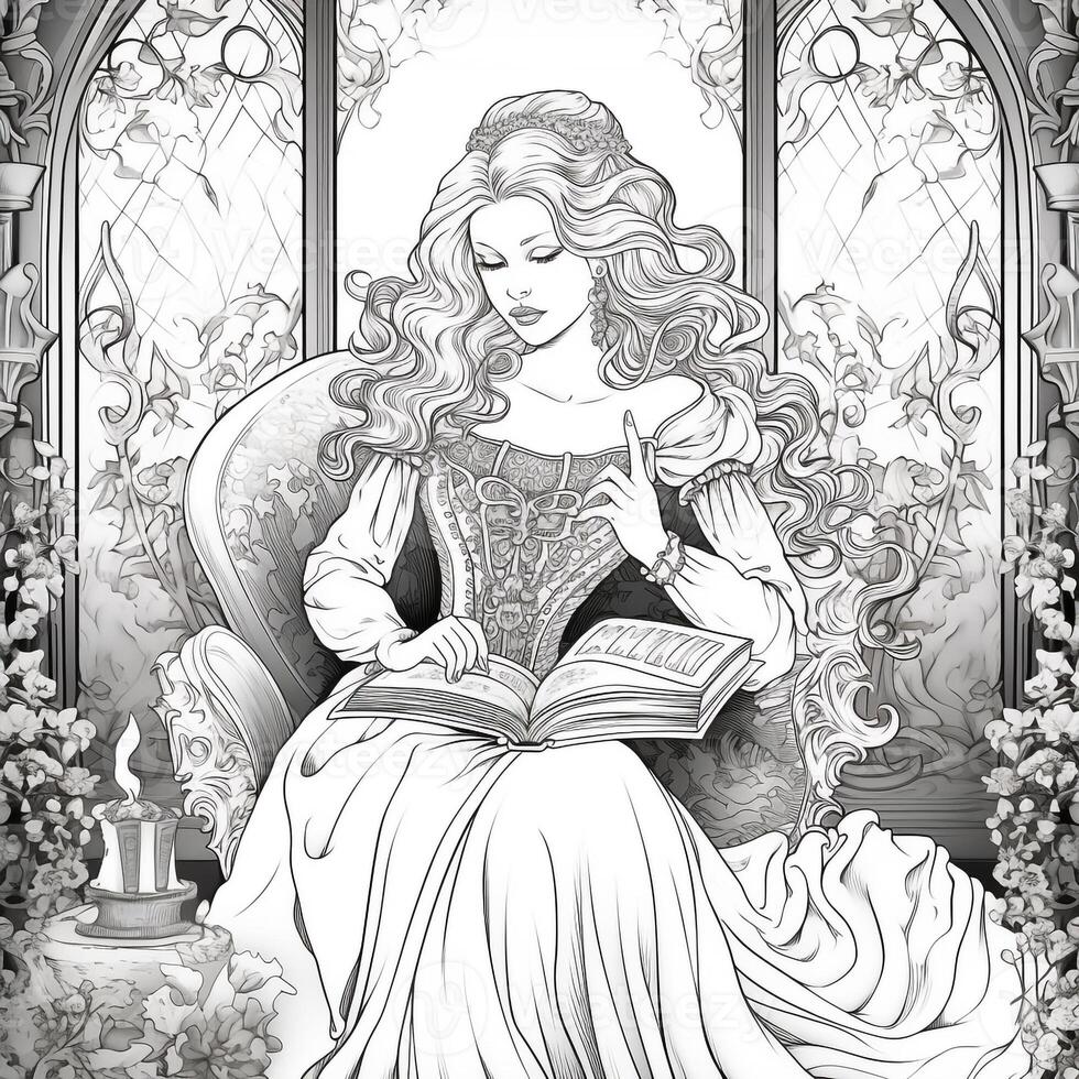 Fantasy Coloring Pages For Adults photo