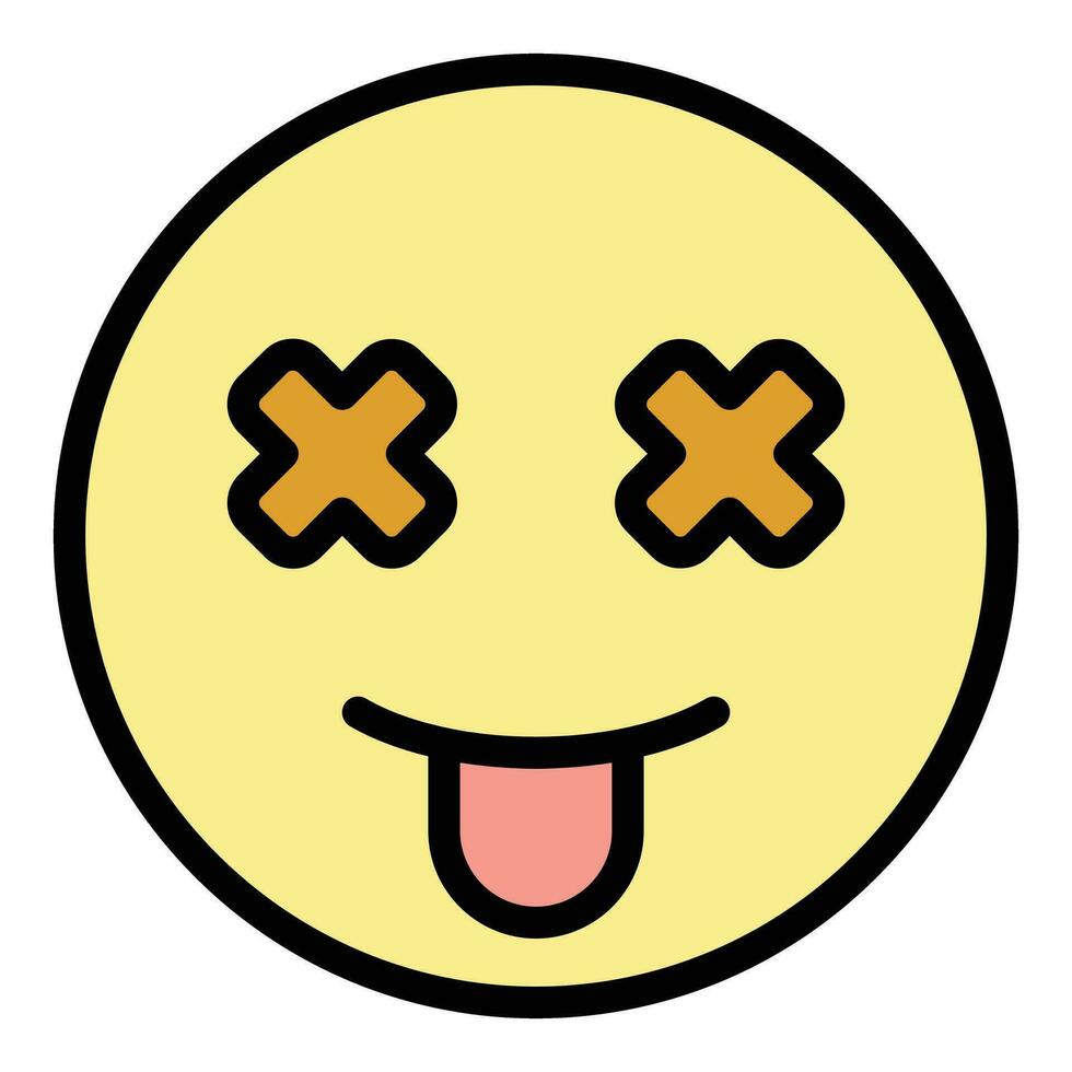 Dizziness weak icon vector flat
