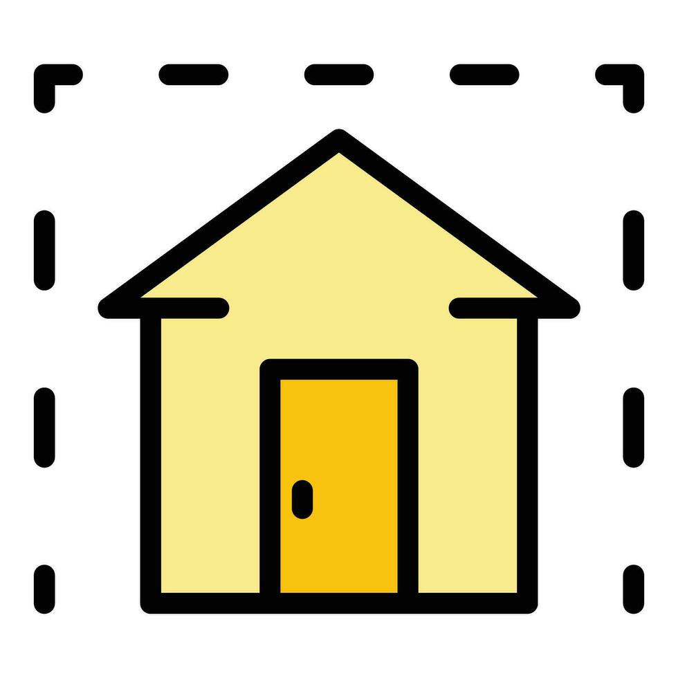 Stay home icon vector flat