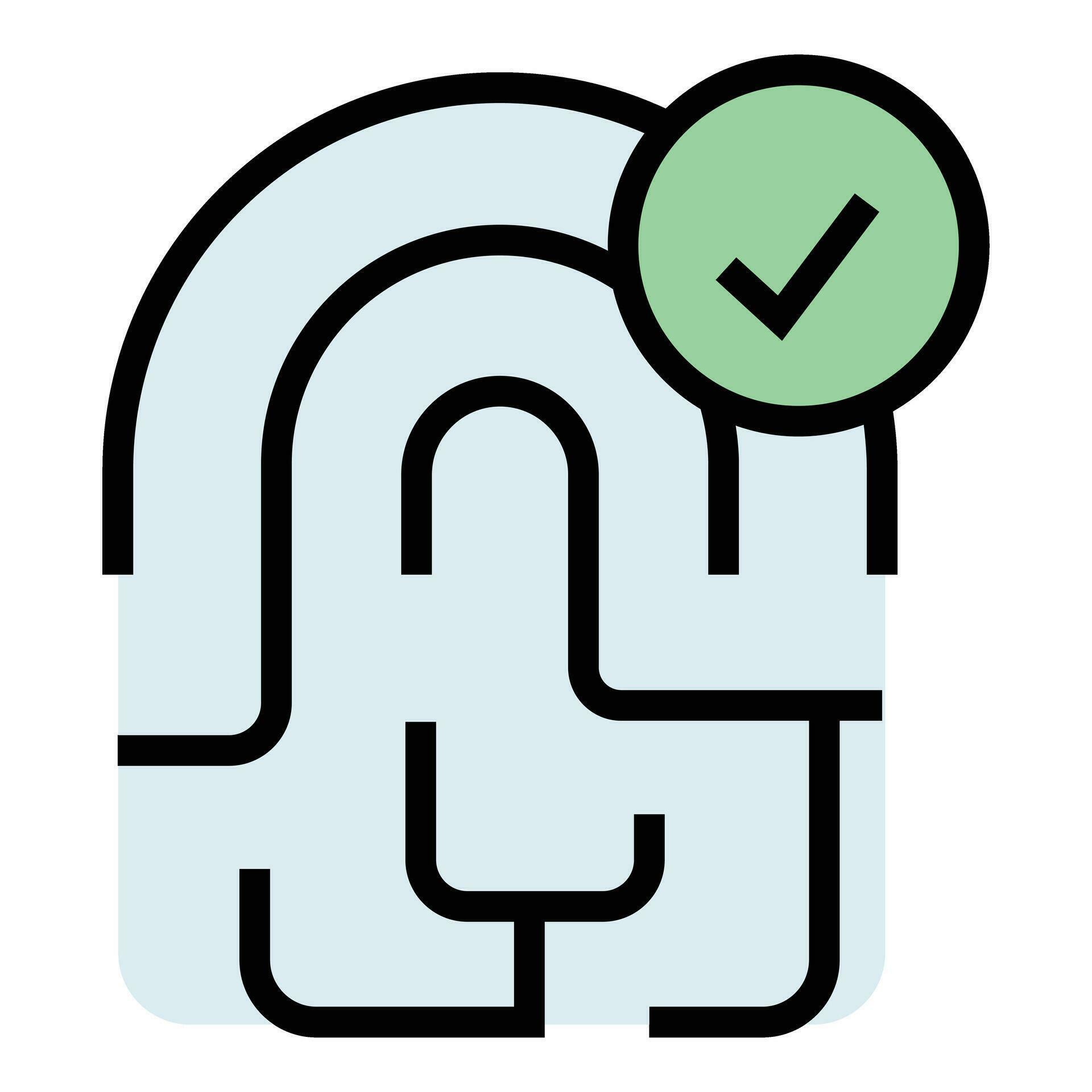 Fingerprint valid icon vector flat 26607027 Vector Art at Vecteezy