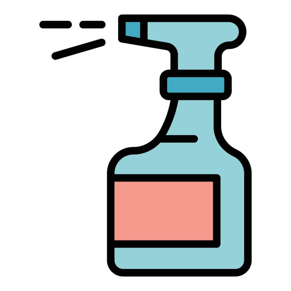 Spray bottle icon vector flat