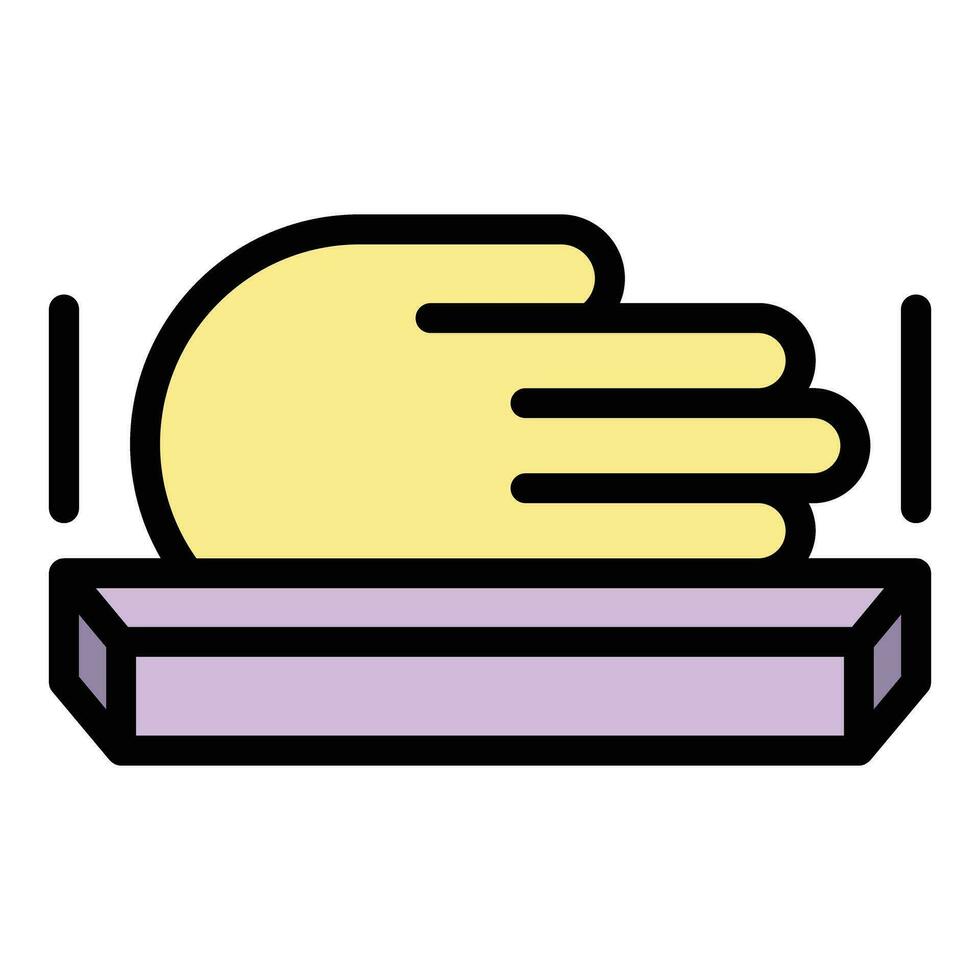 Handprint recognition icon vector flat 26607080 Vector Art at Vecteezy