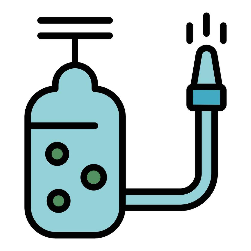 Spraying pesticide icon vector flat