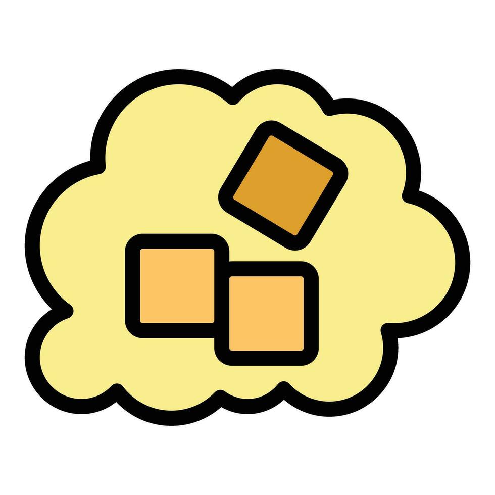 Fine motor skills icon vector flat