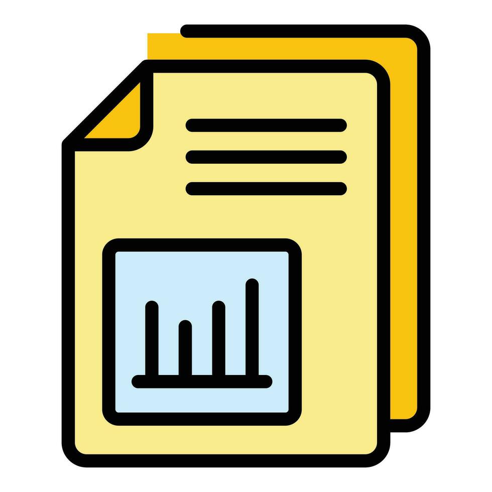 Client report icon vector flat