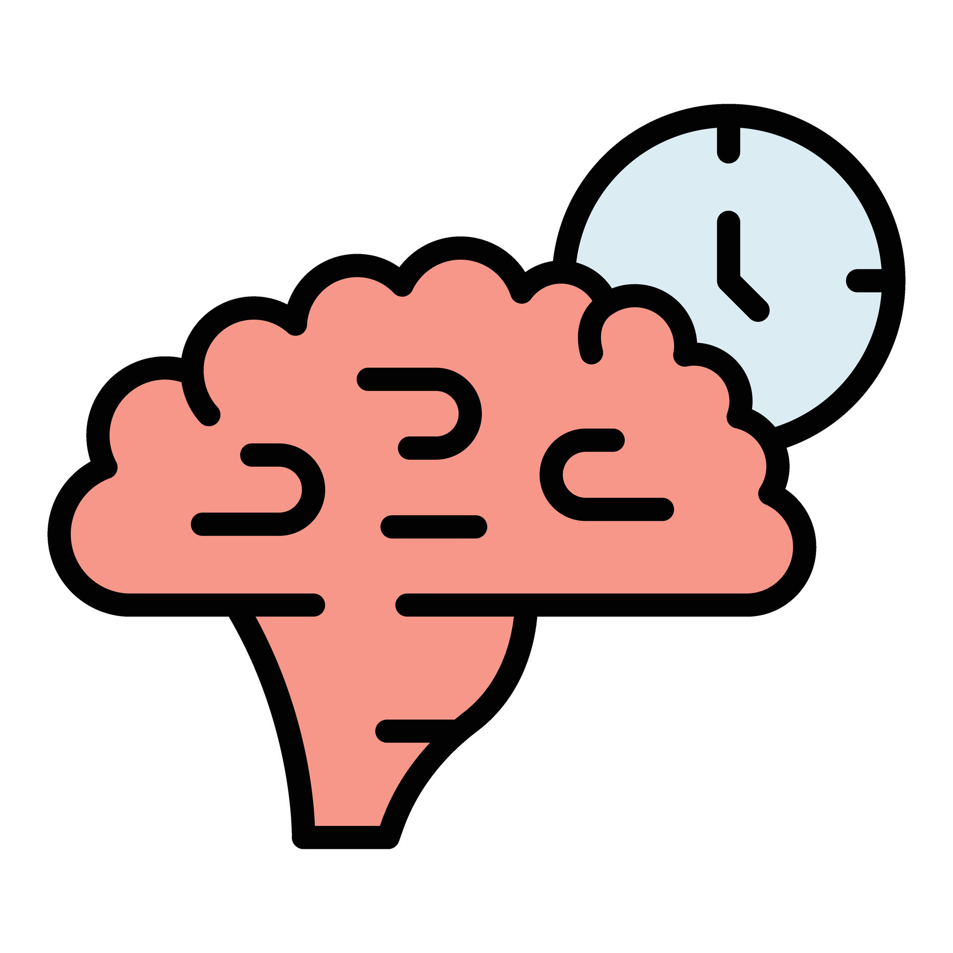 Brain timing icon vector flat 26607134 Vector Art at Vecteezy