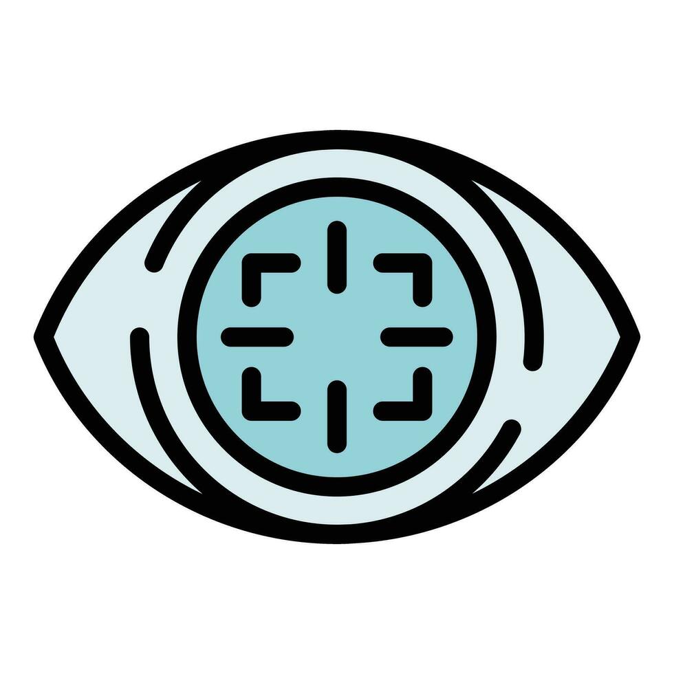 Focus performance icon vector flat