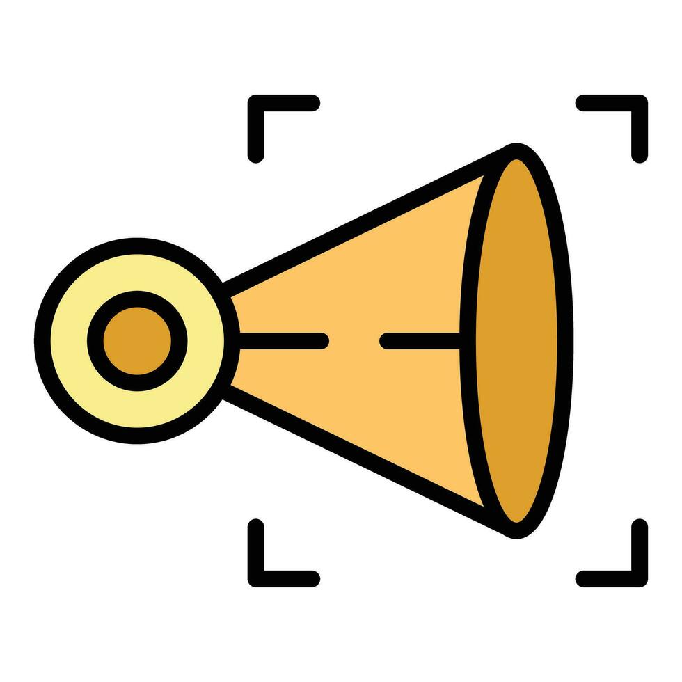 Visual health icon vector flat