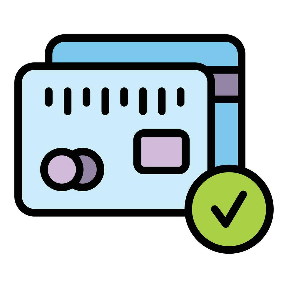 Credit card holder icon vector flat