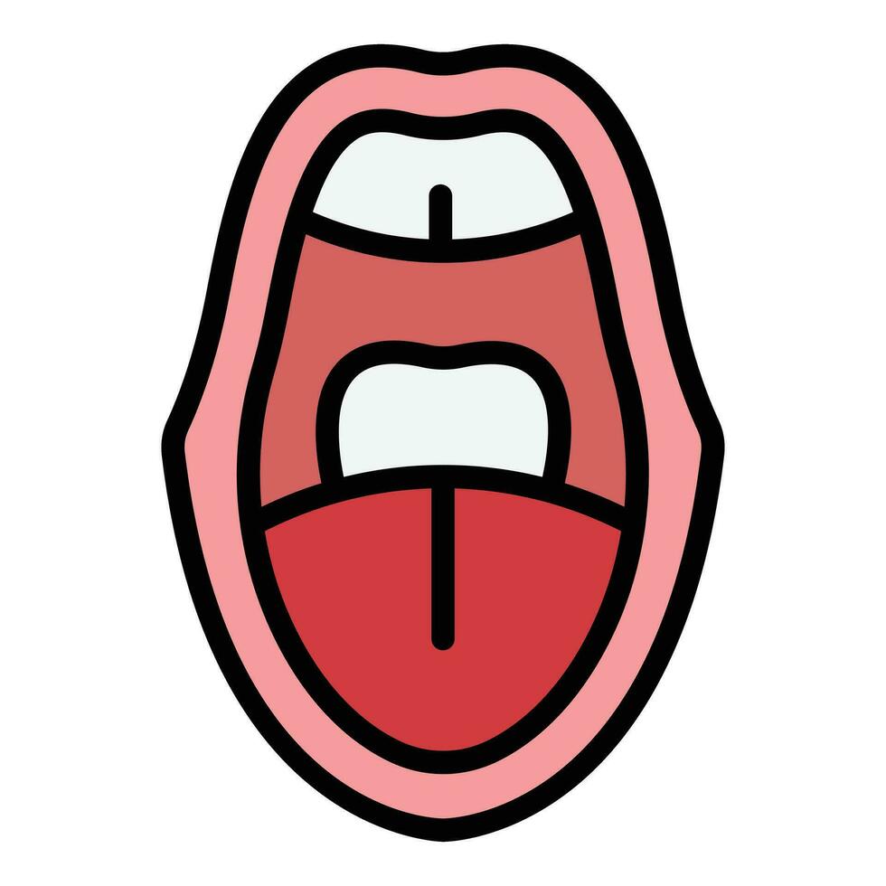 Mouth sync animation icon vector flat