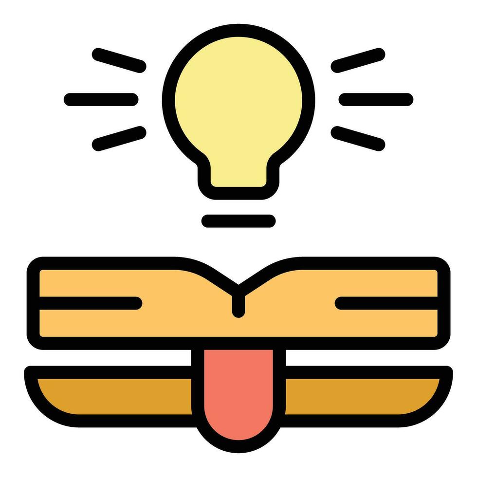 Idea solution icon vector flat