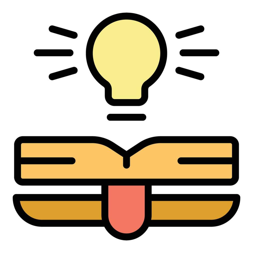 idea solución icono vector plano