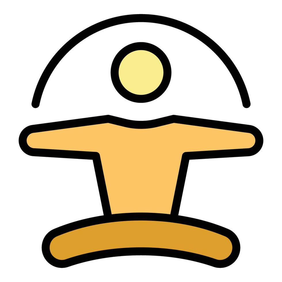 Mind balance icon vector flat