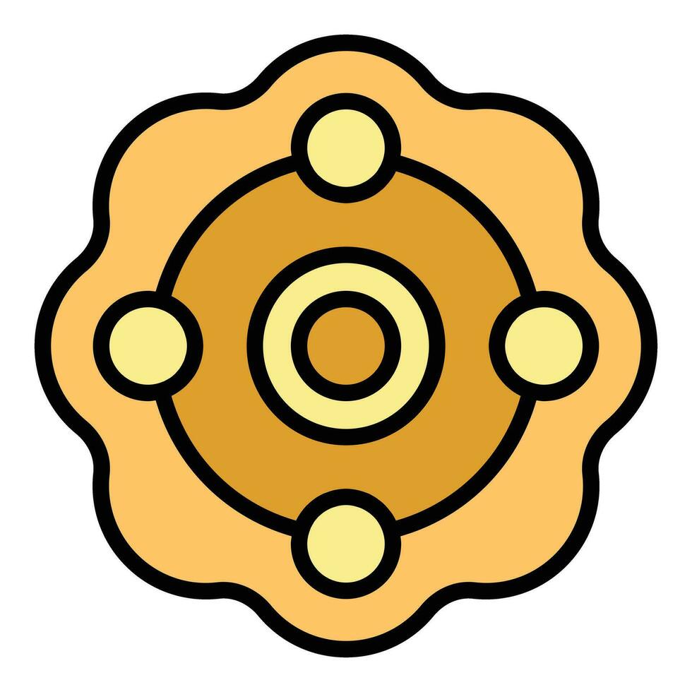 Fidget sensory toy icon vector flat