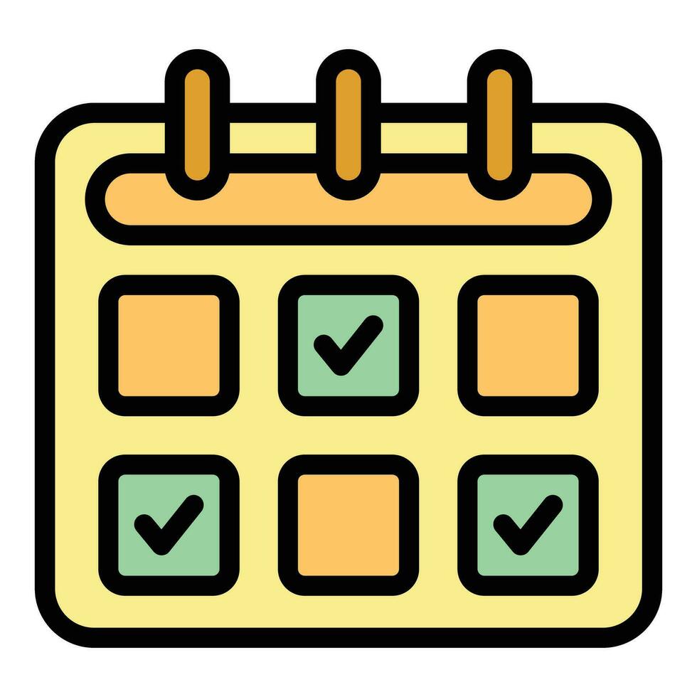 Checklist page icon vector flat