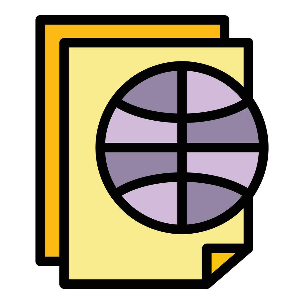 Course files icon vector flat