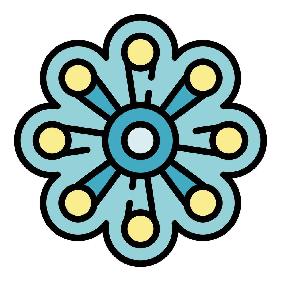 Fidget game icon vector flat