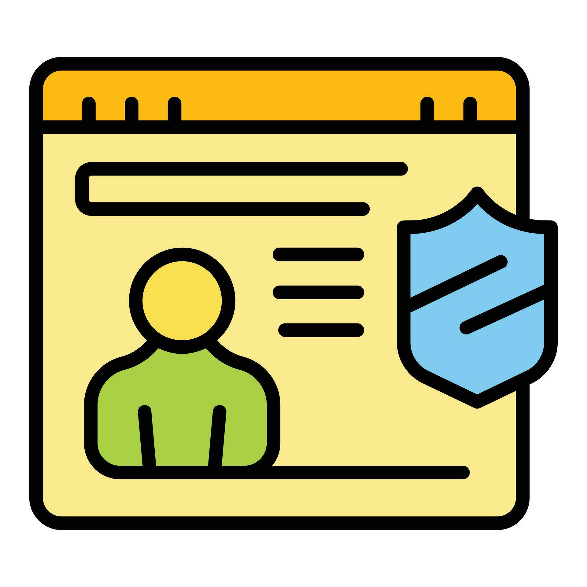 Privacy user icon vector flat 26607572 Vector Art at Vecteezy