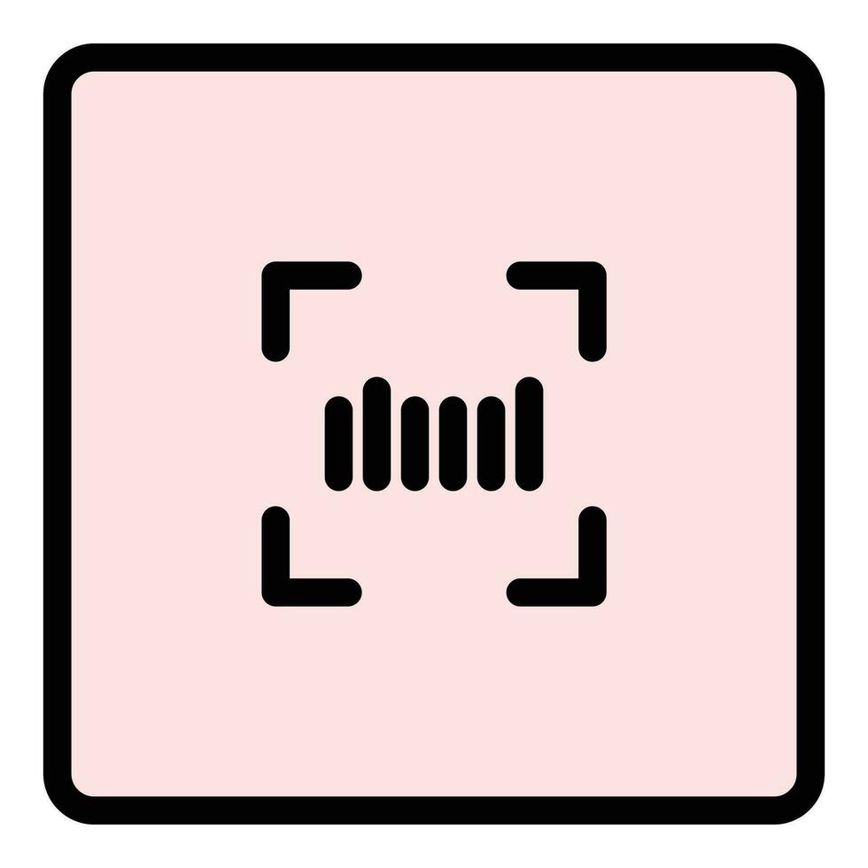 Qr code generator icon vector flat