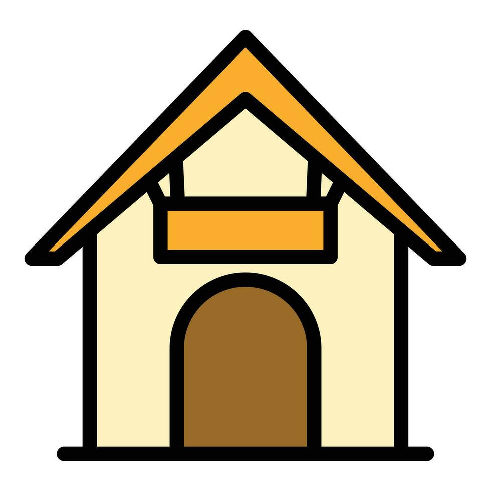 Doghouse icon vector flat