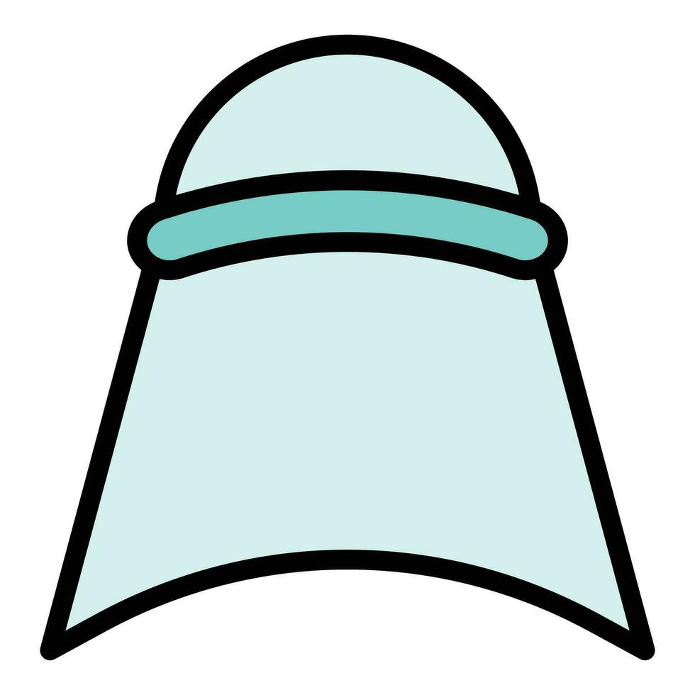 Oriental headgear icon vector flat