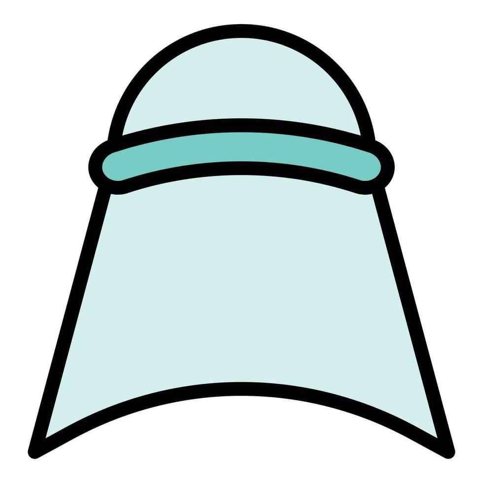 Oriental headgear icon vector flat