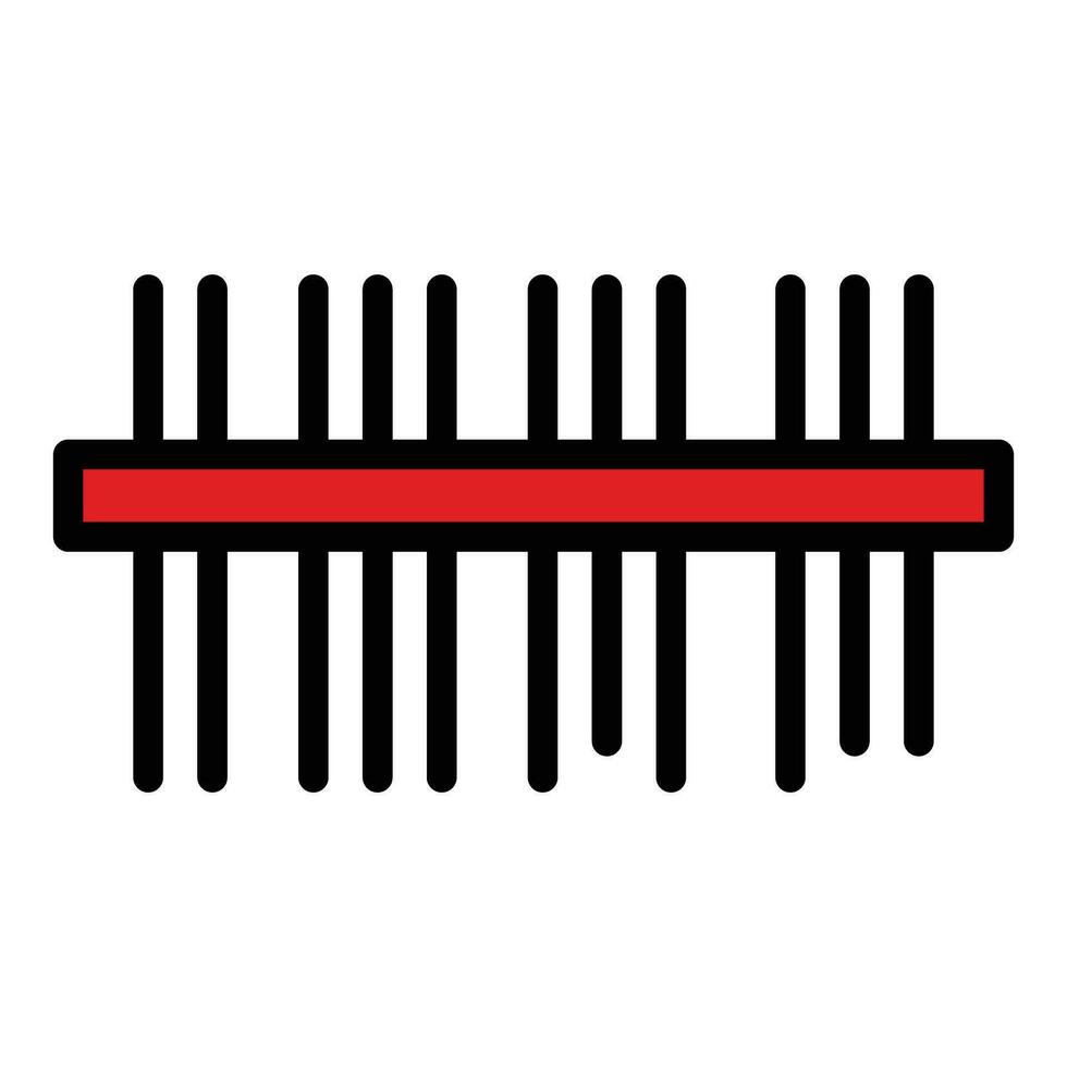 Check barcode icon vector flat