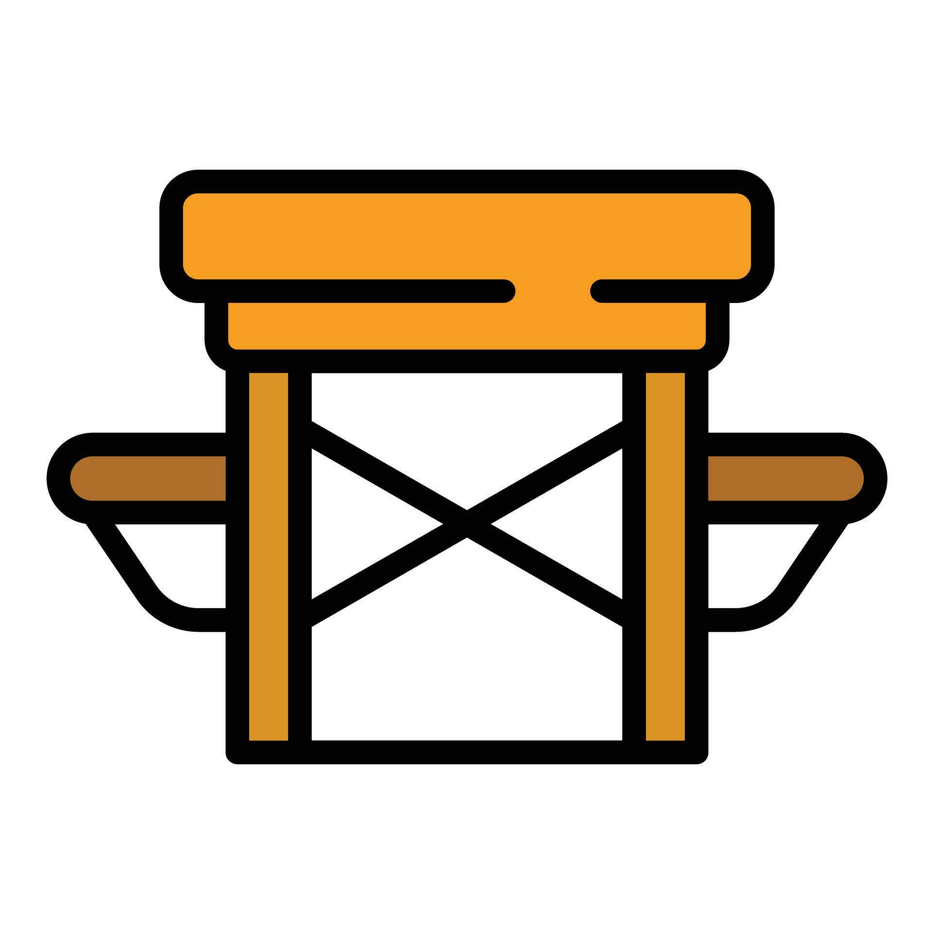 Metal table icon vector flat 26607708 Vector Art at Vecteezy