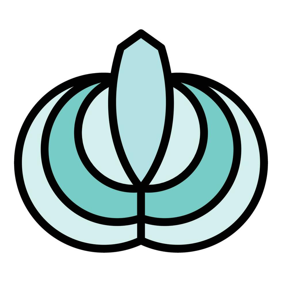 Arabian turban icon vector flat