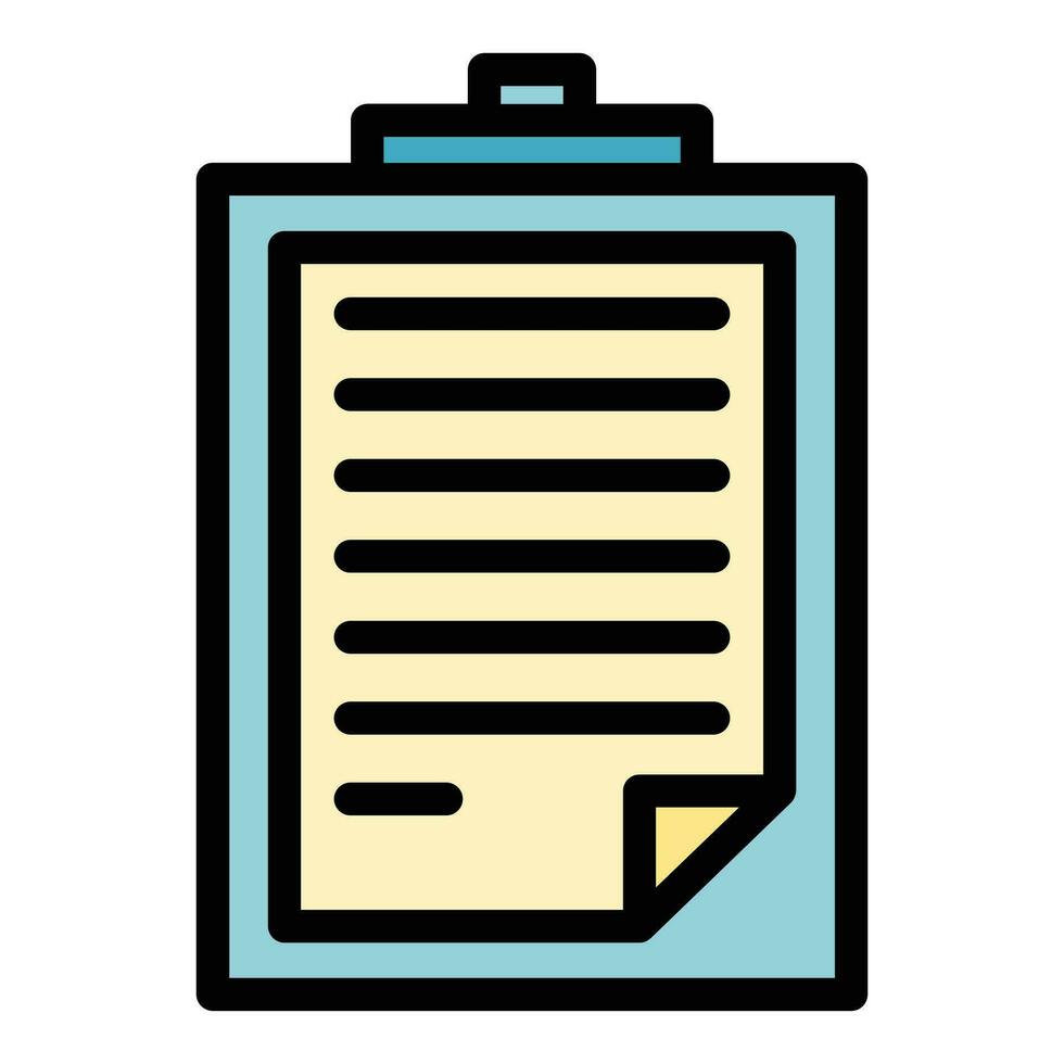 Data clipboard icon vector flat