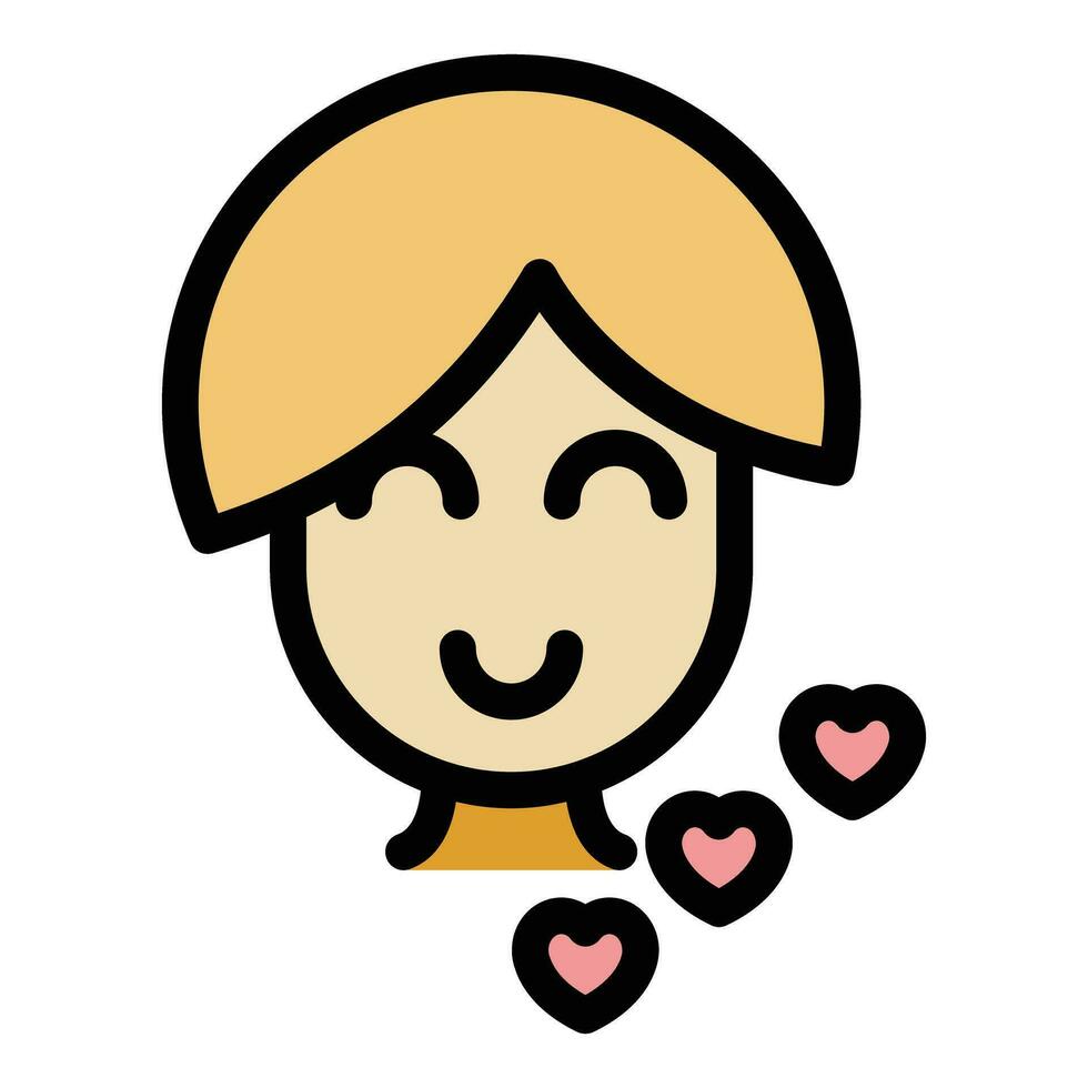 Mother love icon vector flat
