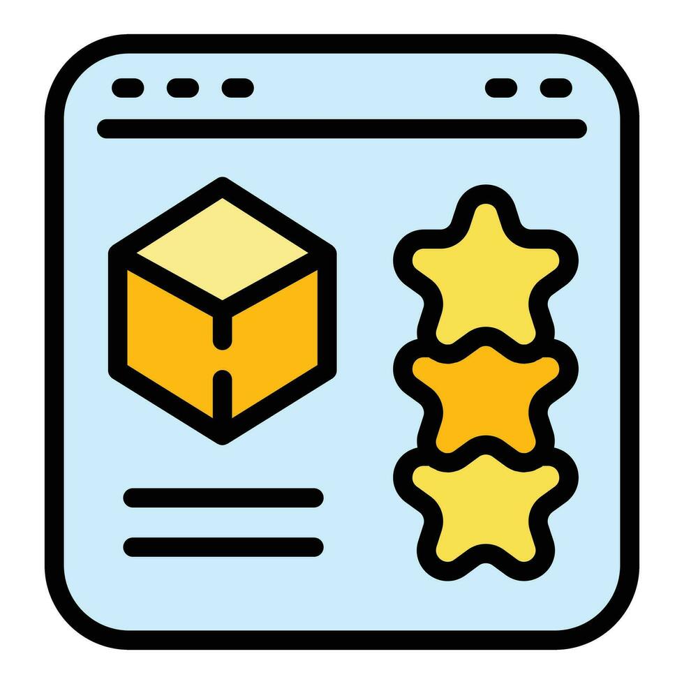 Online product icon vector flat