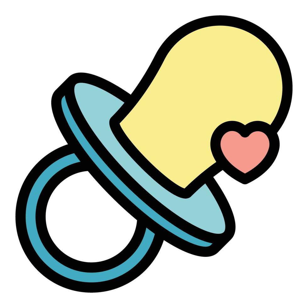 Baby nipple icon vector flat