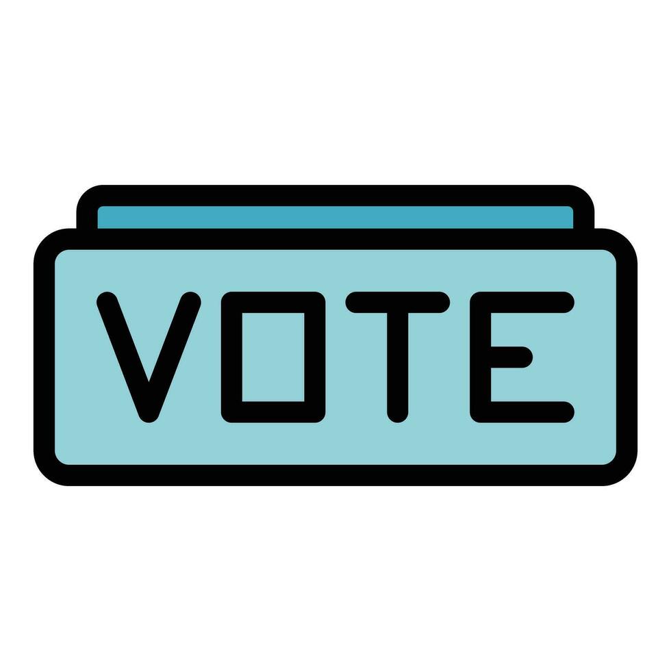 votación Campaña icono vector plano
