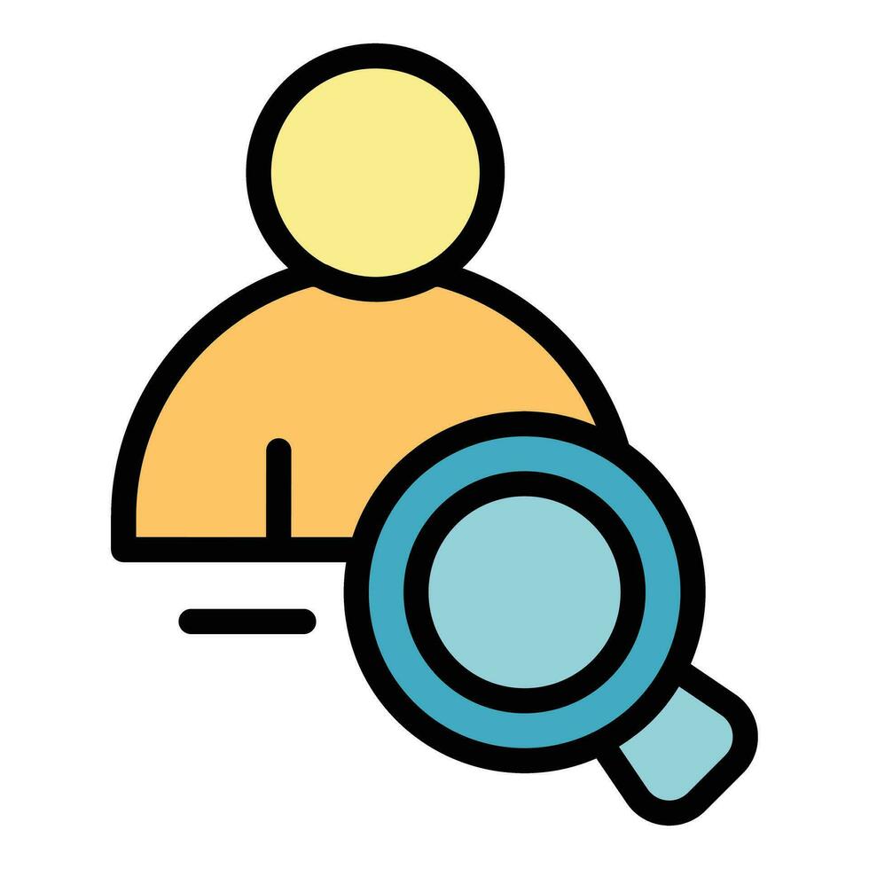 Polling candidate icon vector flat