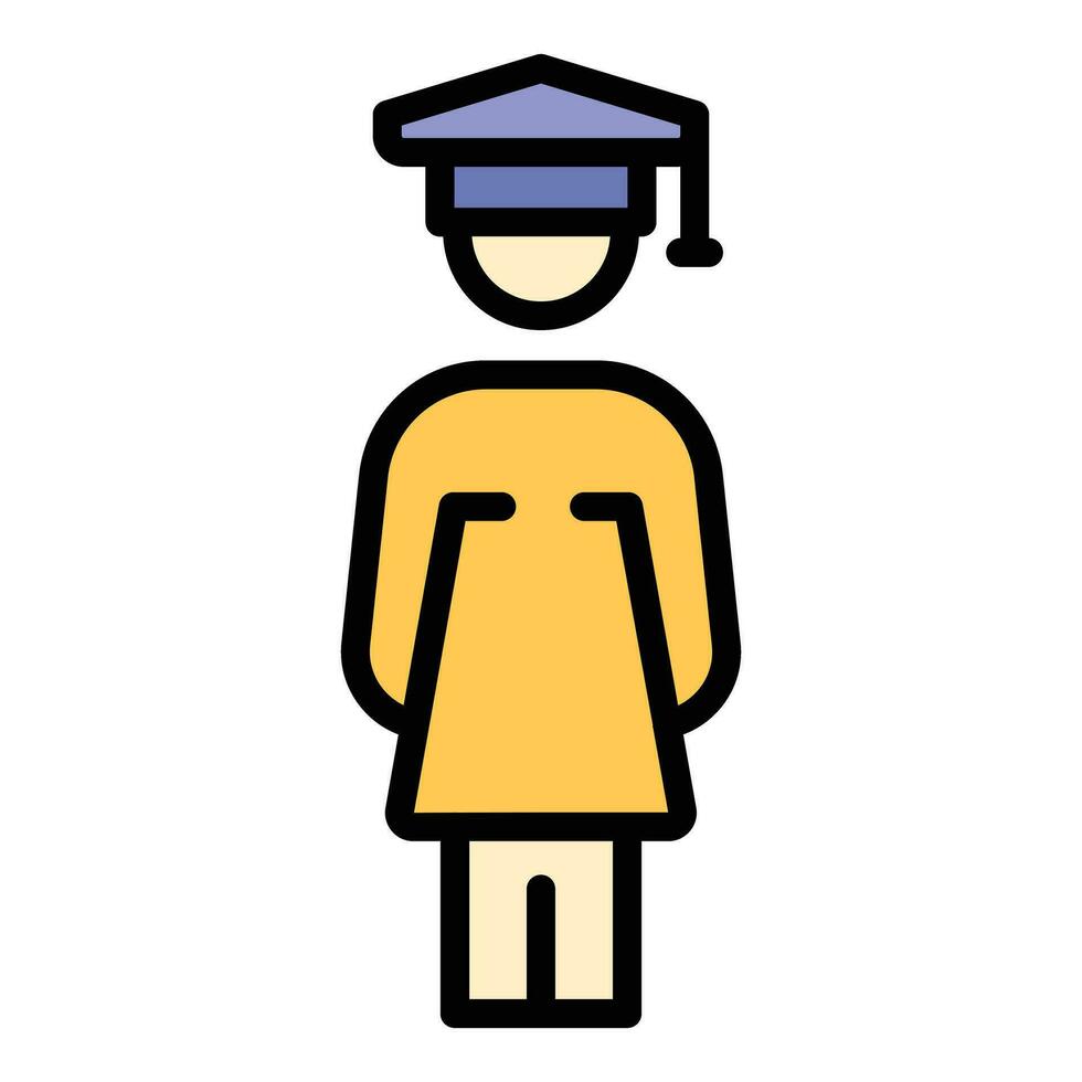 Study stereotype icon vector flat