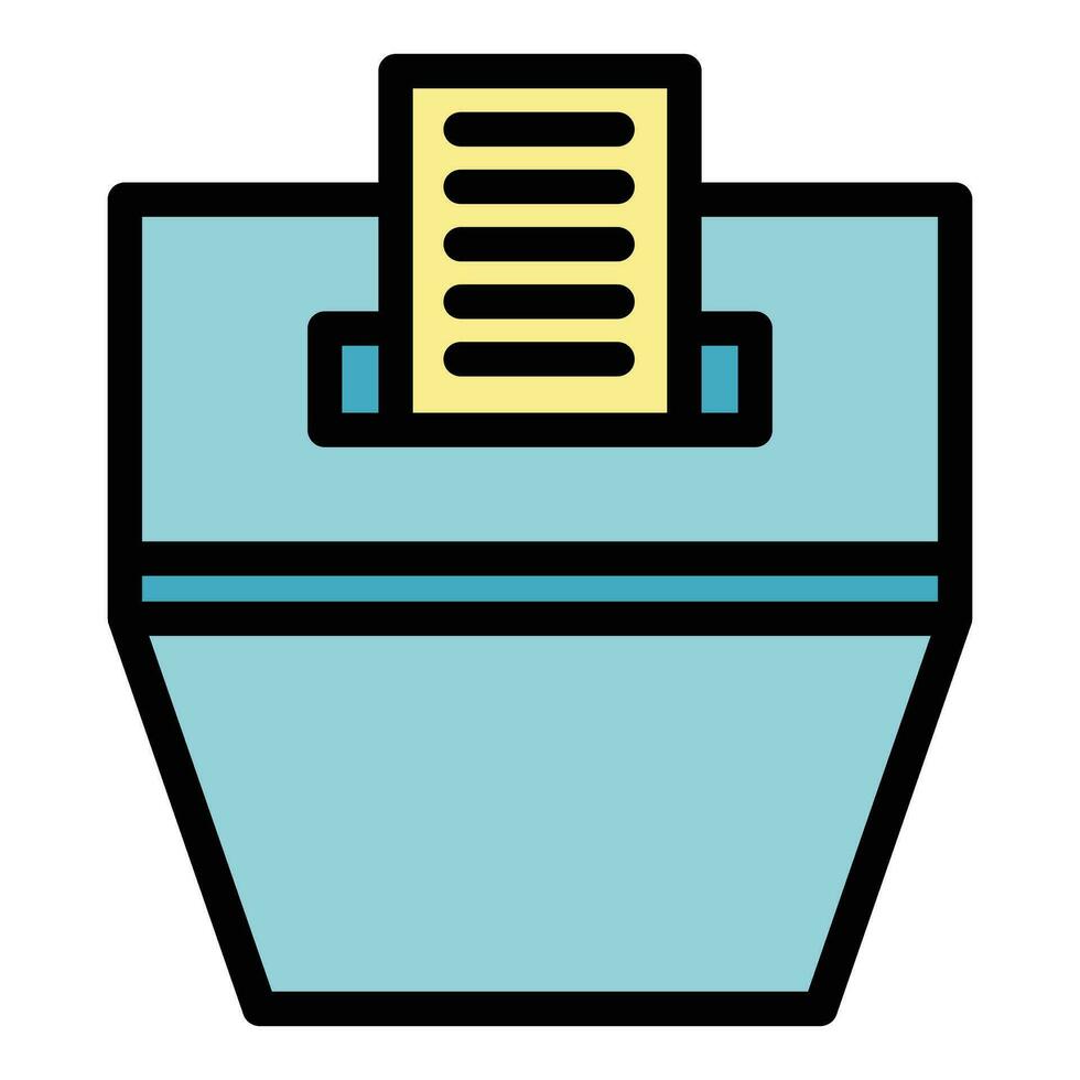 Polling box icon vector flat
