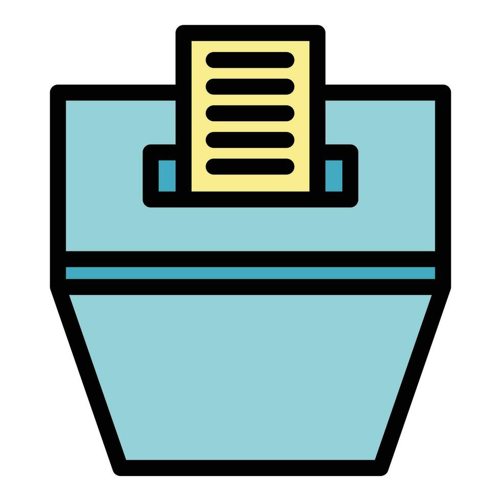 Polling box icon vector flat