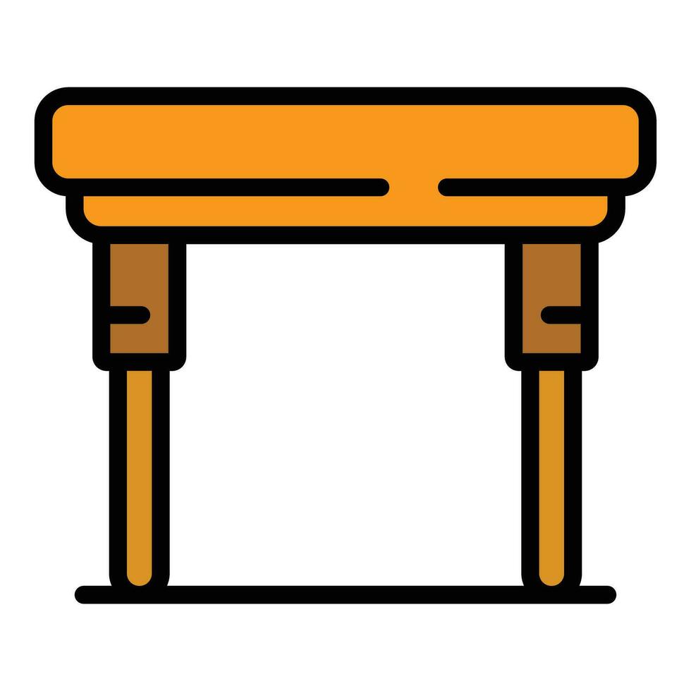 Iron table icon vector flat