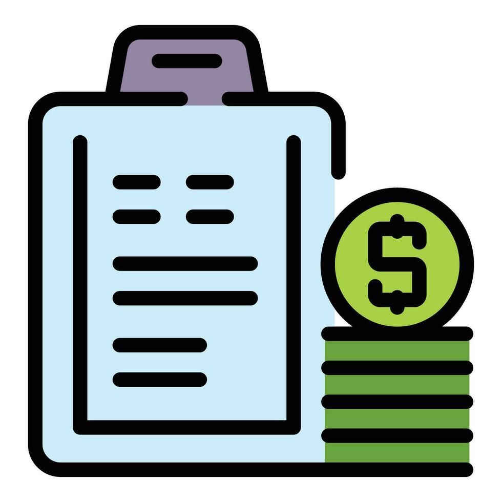 Money case icon vector flat