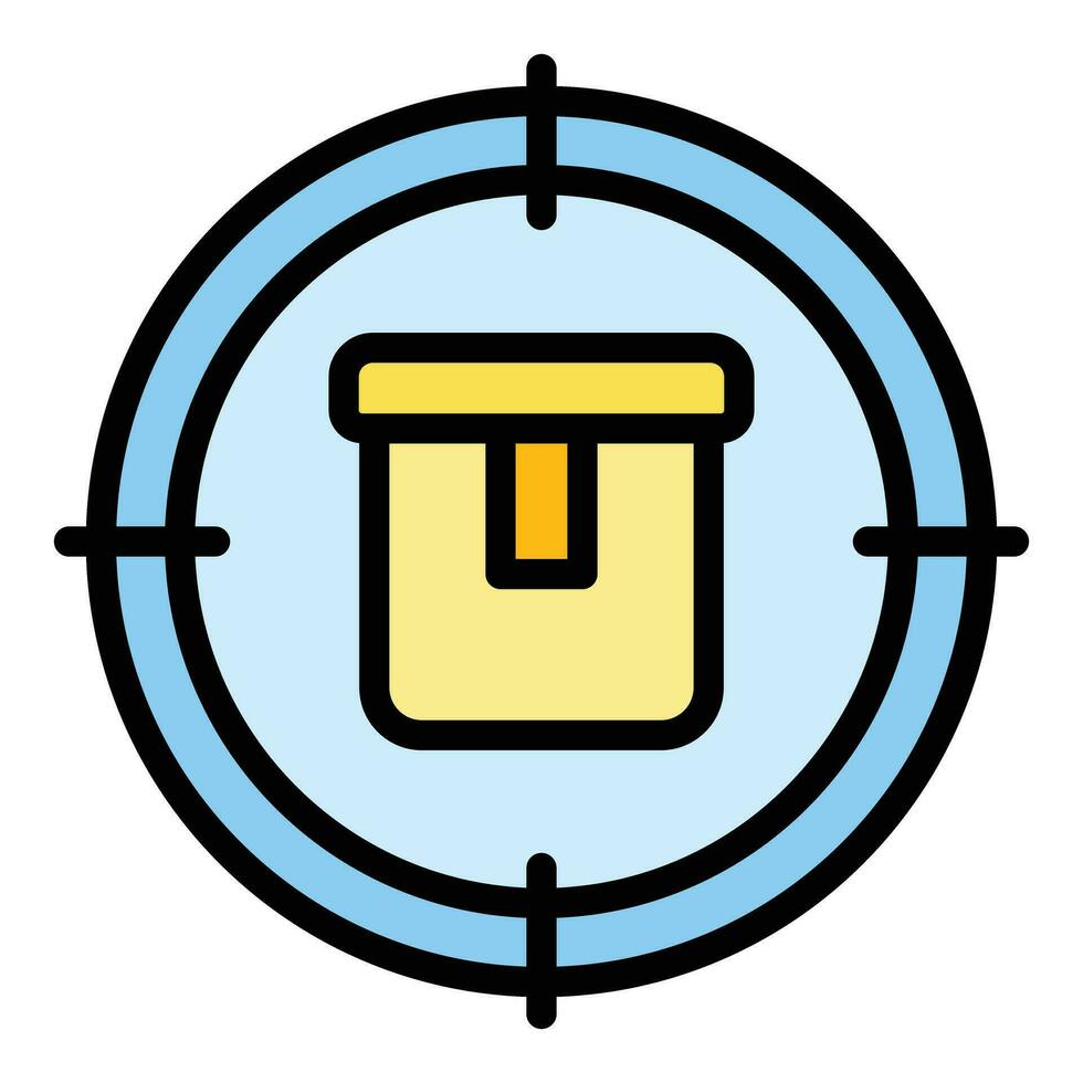 Product target icon vector flat