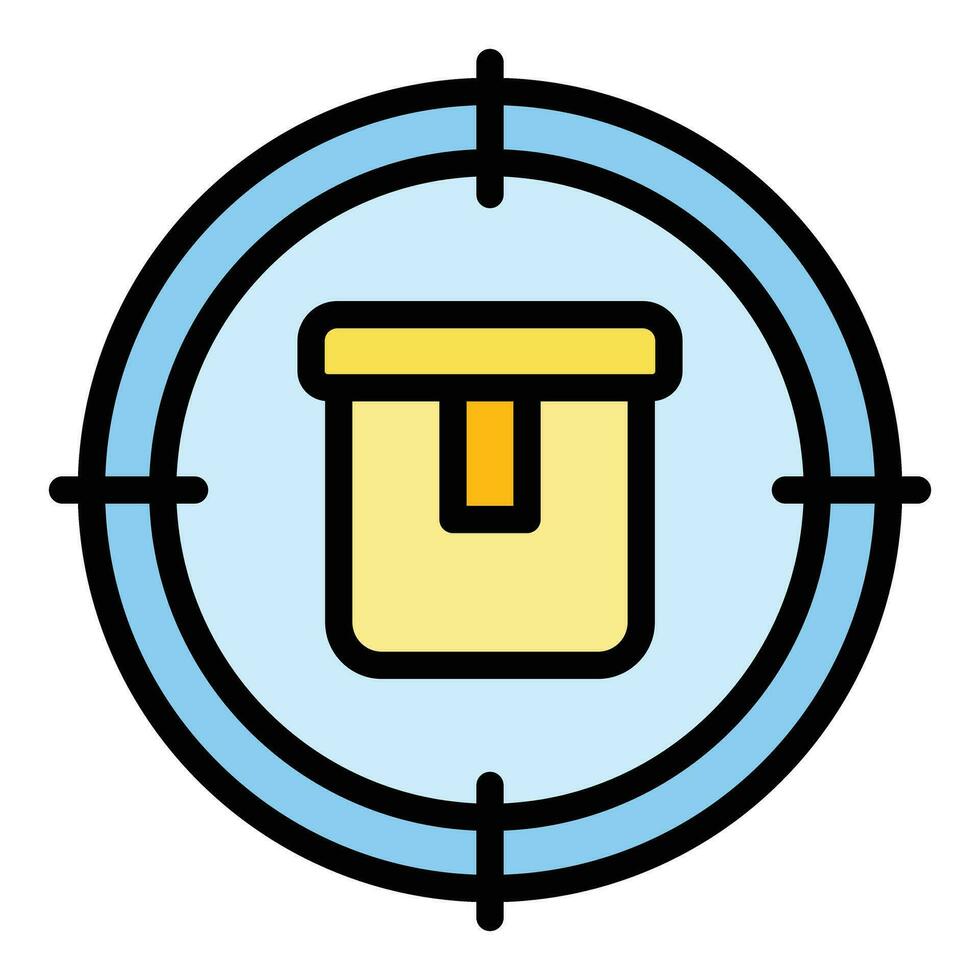 Product target icon vector flat