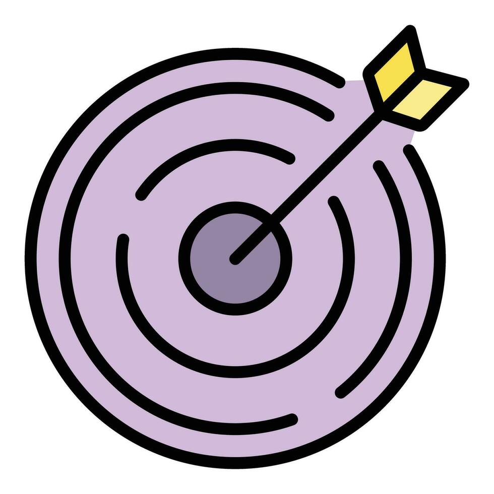 Arch target icon vector flat